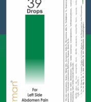 BC German BC 39 Drops Homeopathic Medicine Bottle for Left Abdominal and Ovarian Pain