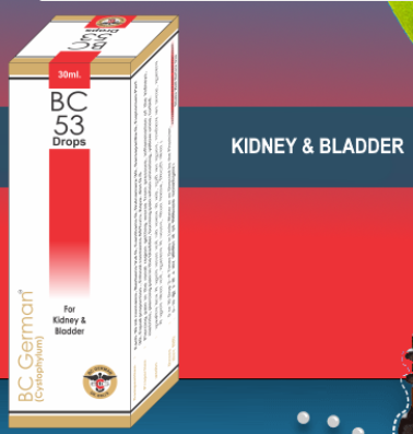 BC German BC 53 Drops for kidney pain, urinary tract inflammation, and burning urination relief