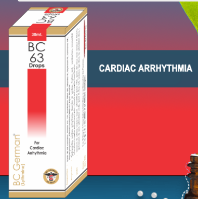BC German BC 63 Drops Homeopathic Medicine for Irregular Heartbeat and Cardiac Arrhythmia
