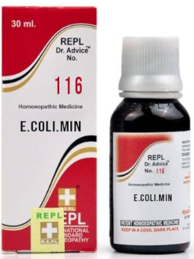 REPL Dr. Advice No. 116 E.Coli.Min Drop bottle with natural homeopathic ingredients