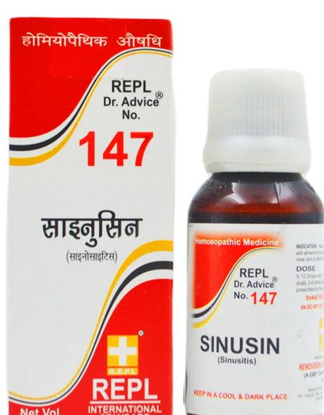 REPL Dr. Advice No.147 Sinusin Drop for Sinusitis, Cold, and Nasal Congestion Relief