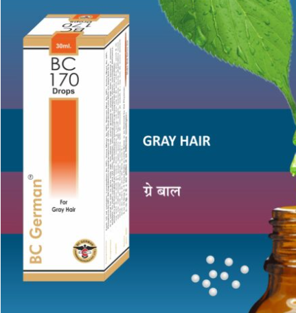 BC German BC 170 Drops – Homeopathy for grey hair and hair pigmentation