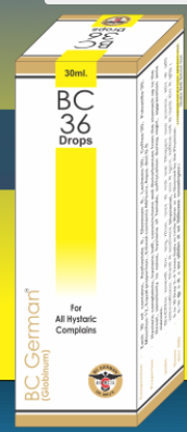 BC German BC 36 Drops for hysteria, emotional imbalance, and nervous disorders in women