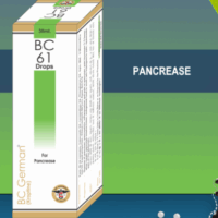 BC German BC 61 Drops for pancreatic inflammation, abdominal pain, and digestive health
