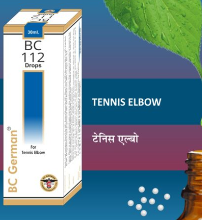 BC German BC 112 Drops for tennis elbow, joint pain, and tendon inflammation