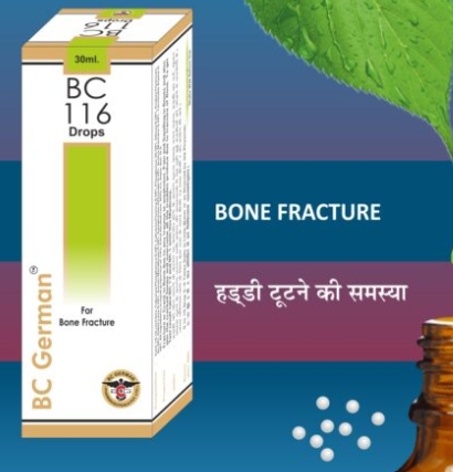 BC German BC 116 Drops for bone fracture recovery, pain relief, and natural healing