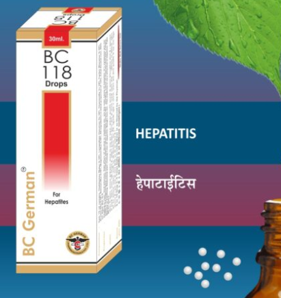 BC German BC 118 Drops – natural homeopathic treatment for hepatitis and liver health in Patna