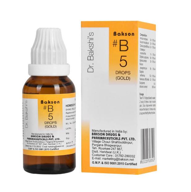 Bakson B5 Gold Drops Bottle