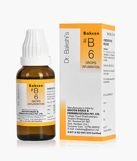 Bakson B6 Inflammation Drops bottle front view
