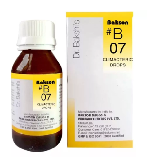 Bakson B7 Climacteric Drops bottle front view
