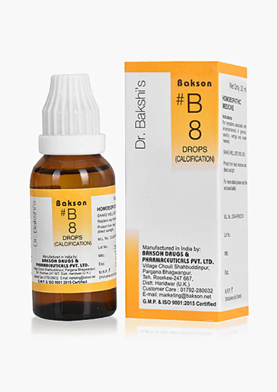 Bakson B8 Calcification Drops – Natural Remedy for Arteries, Vertigo & Brain Health