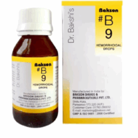 Bakson B9 Hemorrhoids Drops – Natural Homeopathic Treatment for Piles and Anal Fissures