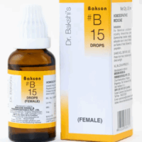 Bakson B15 Female Drops – Homoeopathic Remedy for Menstrual Irregularities and Menopause Support