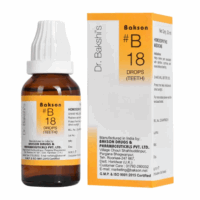 Bakson B18 Teeth Drops bottle – Homeopathic remedy for toothache, teething & gum care