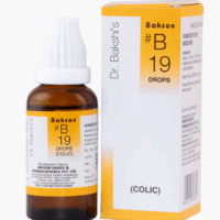 Bakson B19 Colic Drops bottle – Homeopathic remedy for gas, constipation & digestive discomfort
