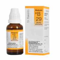 Bottle of Bakson B29 Intercostal Drops for neuralgic chest pain relief