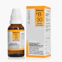 Bakson B30 Nocturnal Drops bottle with natural ingredients for urinary health
