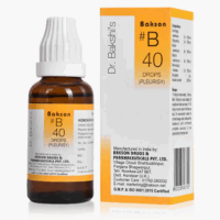 Bakson B40 Pleurisy Drops bottle for chest pain relief