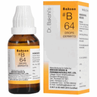 Bakson B64 Dermato Drops Bottle – Natural Homeopathic Remedy for Eczema, Psoriasis, and Itchy Skin