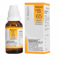 Bakson B65 Cardiac Efficiency Drops Bottle – Natural Homeopathic Remedy for Heart Support and Circulatory Health