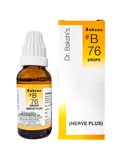 Bakson B76 Nerve Plus Drops Bottle – Homeopathic Nerve & Mental Support
