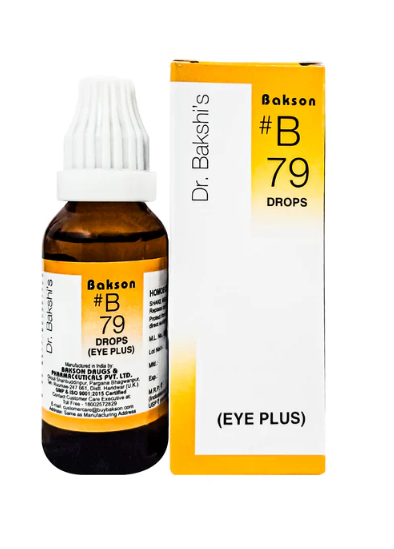 Bakson B79 Eye Plus Drops Bottle – Homeopathic Relief for Eye Strain and Irritation
