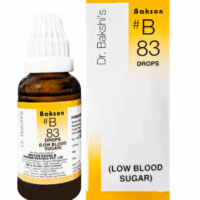 Bakson B83 Low Blood Sugar Drops Bottle – Homeopathic Remedy for Hypoglycemia and Energy Balance