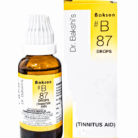 Bakson B87 Tinnitus Aid Drops Bottle – Homeopathic Remedy for Ear Ringing and Buzzing