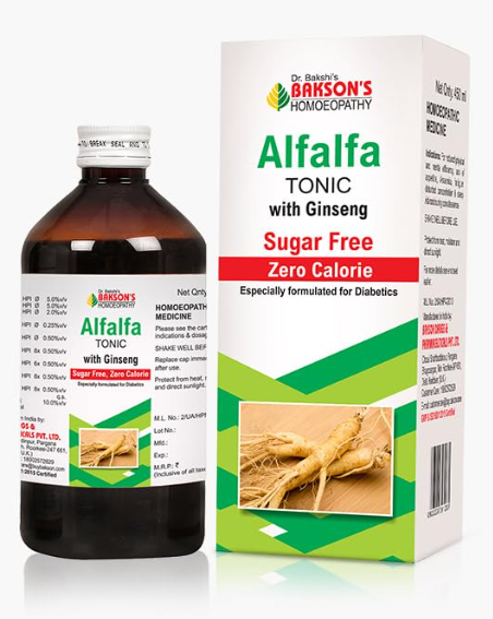 Bakson Alfalfa Tonic with Ginseng – Homeopathic drops for gallstones and kidney health