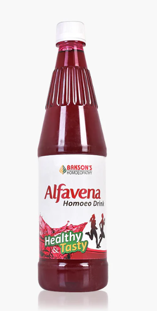 Bakson Alfavena Homoeo Drink – Refreshing vitality booster with Brahmi & Alfalfa