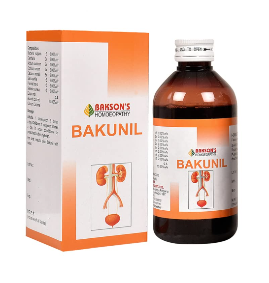 Bakson Bakunil Syrup – Homeopathic Kidney Stone & UTI Relief
