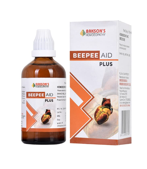 Bakson Beepee Aid Plus – Homeopathic Drops for Blood Pressure and Heart Health