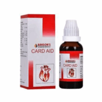 Image ALT Text: Bakson Card Aid Drops Bottle – Homoeopathic Medicine for Heart Health