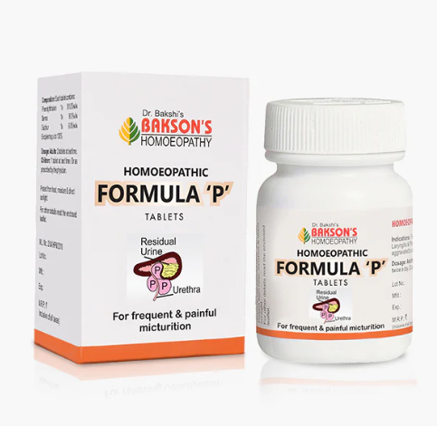 Image ALT Text: Bakson Formula P Tablet – Homeopathic Medicine for Prostate Health
