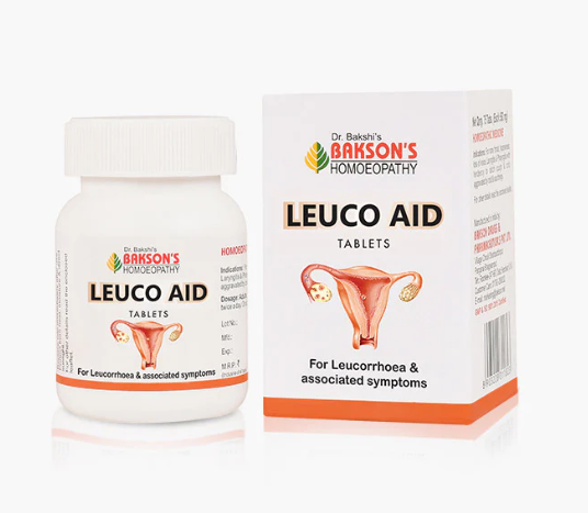 Image ALT Text: Bakson Leuco Aid Tablet – Homeopathic Medicine for Leucorrhea and Female Health
