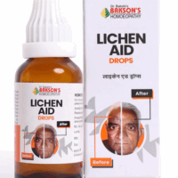 Image ALT Text: Bakson Lichen Aid Homeopathic Drops for Lichen Planus Relief