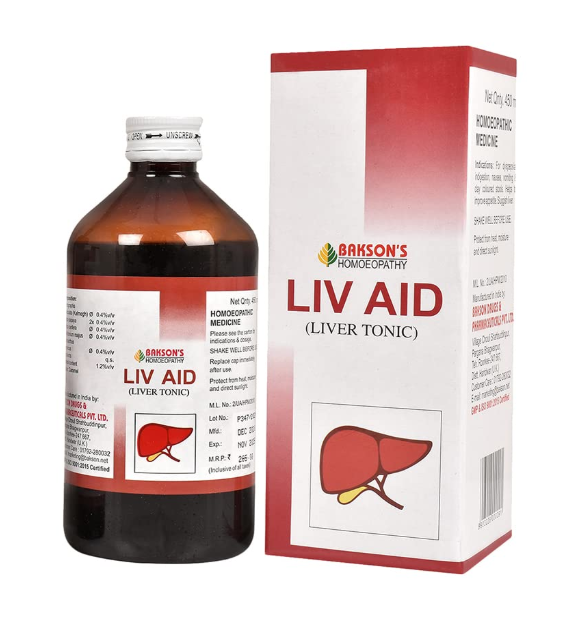 Bakson Liv Aid Sugar-Free Liver Tonic Bottle