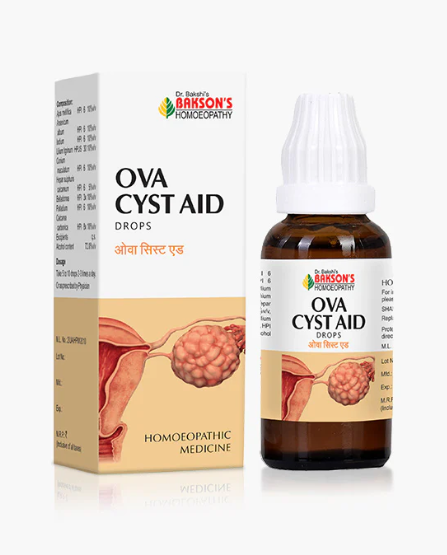 Bakson Ova Cyst Aid – Homeopathic Drops for Ovarian Cysts and Menstrual Relief