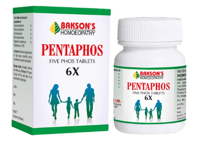 Bakson Pentaphos Tablets 6X – Homeopathic medicine for fatigue, stress & weakness