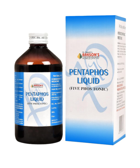 Bakson Pentaphos Liquid – Homeopathic Five Phos Tonic for fatigue, memory & bone health