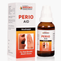 Bakson Perio Aid Mouthwash – Herbal Mouth Rinse for Bad Breath & Mouth Ulcers