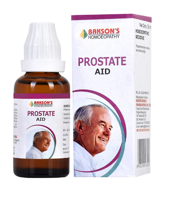 Bakson Prostate Aid Drops – Homeopathic Remedy for Enlarged Prostate & Urinary Relief
