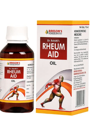 Bakson Rheum Aid Oil – Non-Greasy Homeopathic Oil for Muscle and Joint Pain Relief