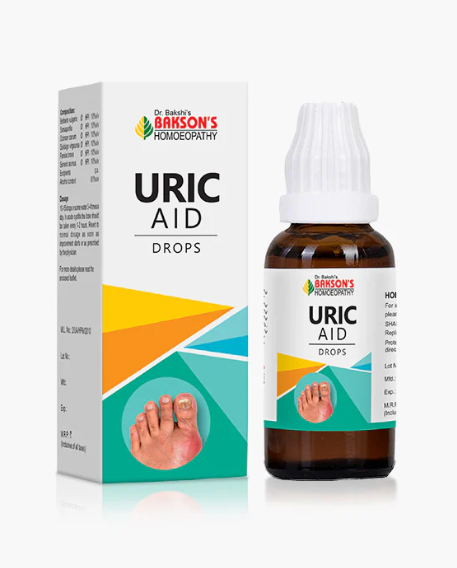 Bakson Uric Aid Drops – Homeopathic Remedy for High Uric Acid and Joint Pain