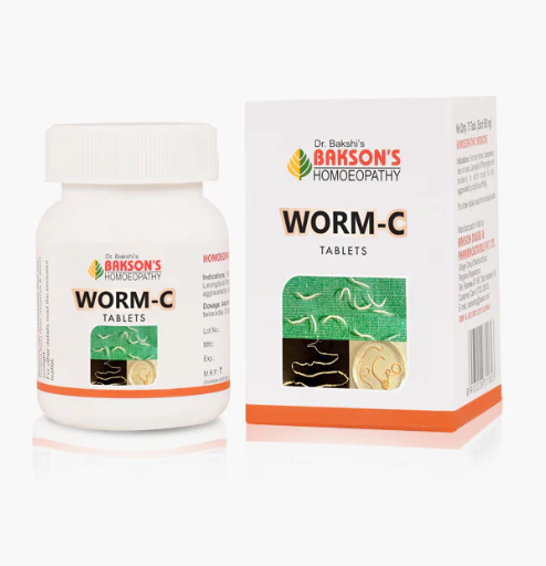Bakson Worm-C Tablet for Safe Homeopathic Deworming