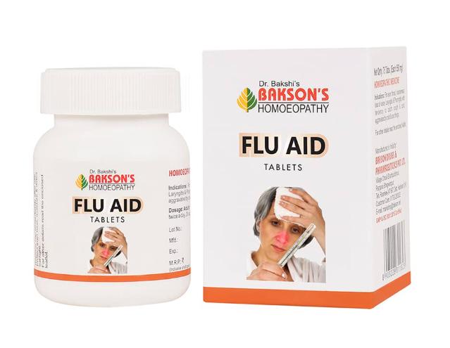 Bakson Flu Aid Tablet for Cold, Cough & Flu Relief