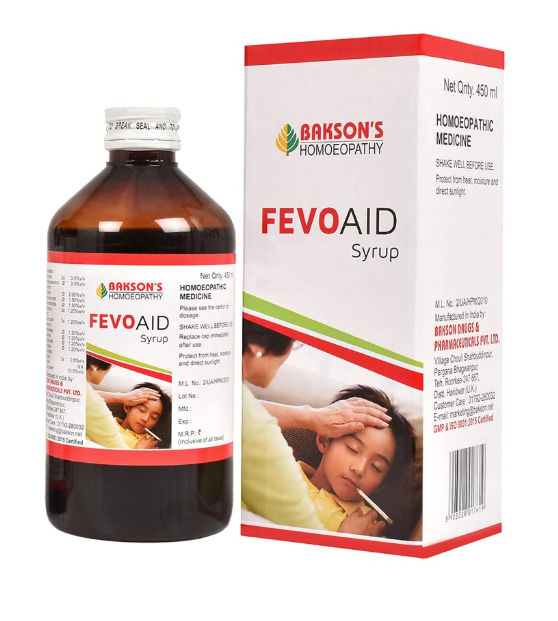 Bakson Fevo Aid Syrup for Fever and Immunity Support
