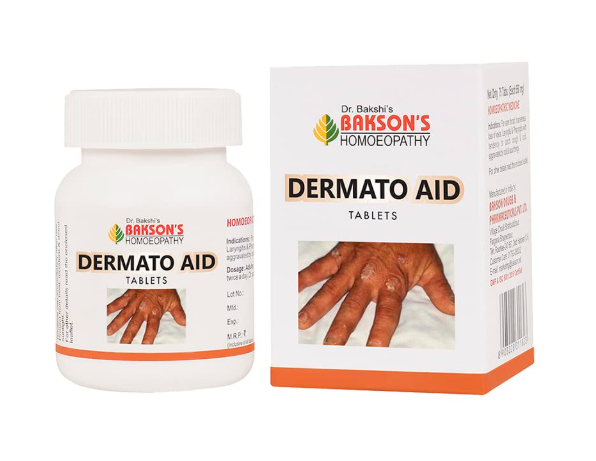 Bakson Dermato Aid Homeopathic Tablets for Skin Problems