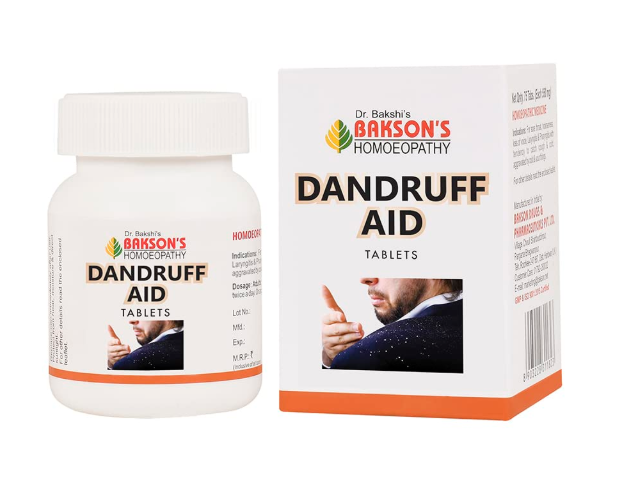 Bakson Dandruff Aid Homeopathic Tablets for Dandruff Relief