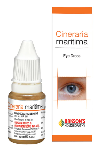 Bakson Cineraria Maritima Homeopathic Eye Drops for Blurred Vision